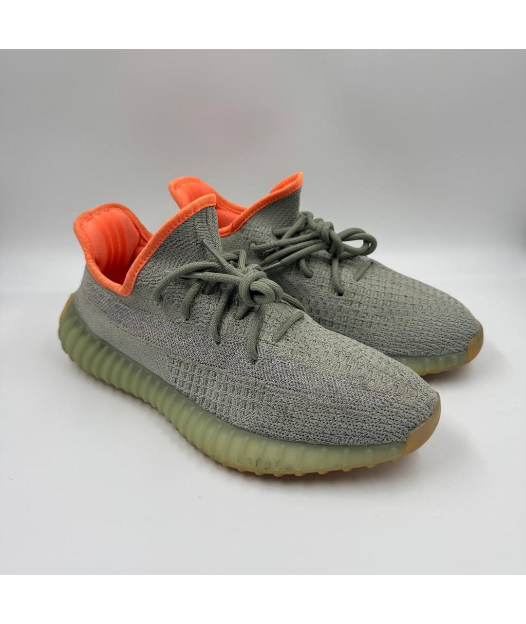 ADIDAS YEEZY Серые низкие кроссовки / кеды, фото 2