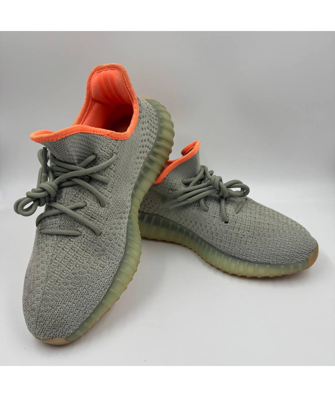 ADIDAS YEEZY Серые низкие кроссовки / кеды, фото 4