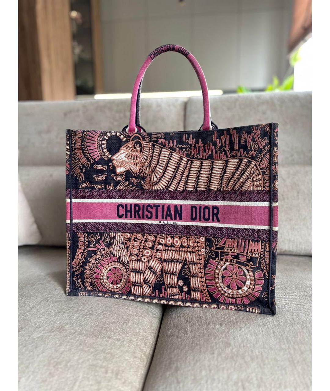 CHRISTIAN DIOR Розовая сумка тоут, фото 9