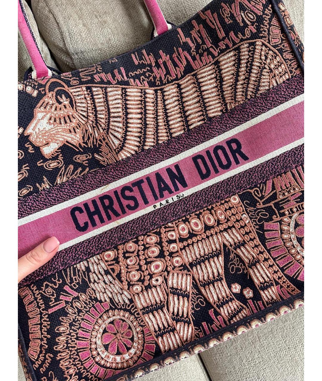 CHRISTIAN DIOR Розовая сумка тоут, фото 2