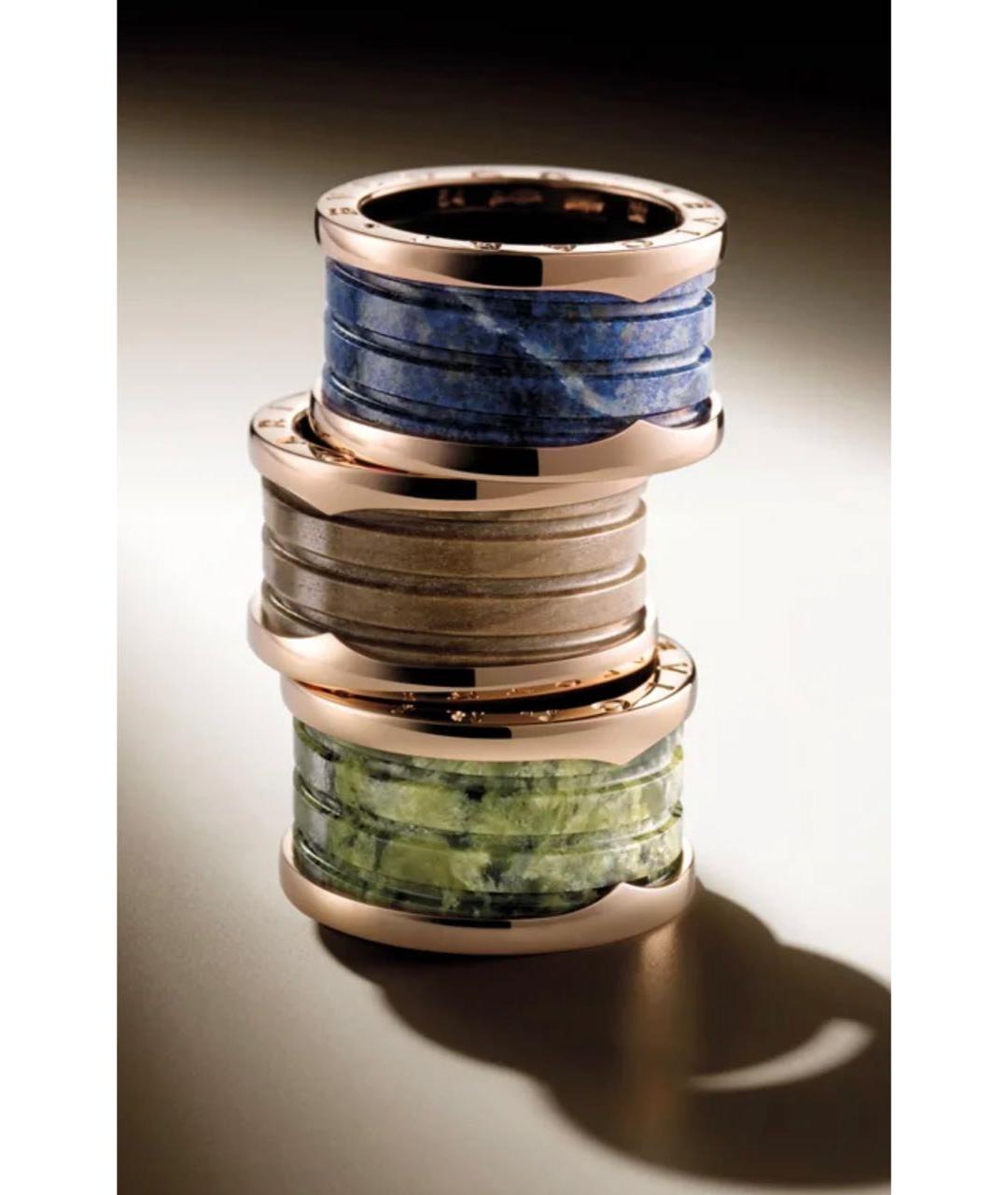 BVLGARI Зеленые кольцо из розового золота, фото 8