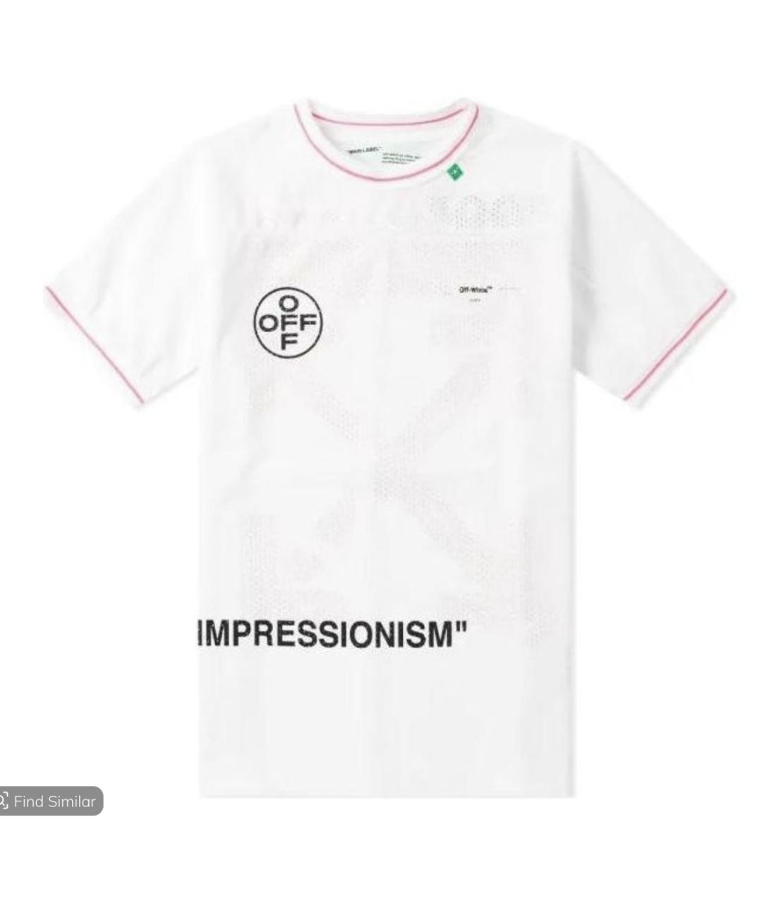 OFF-WHITE Белая синтетическая футболка, фото 6