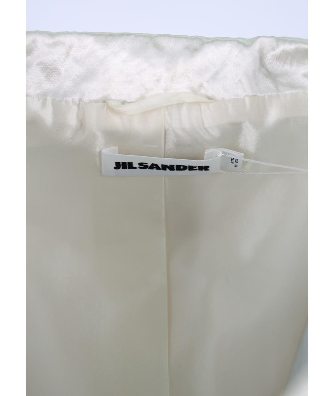 JIL SANDER Бежевый вискозный жакет/пиджак, фото 3