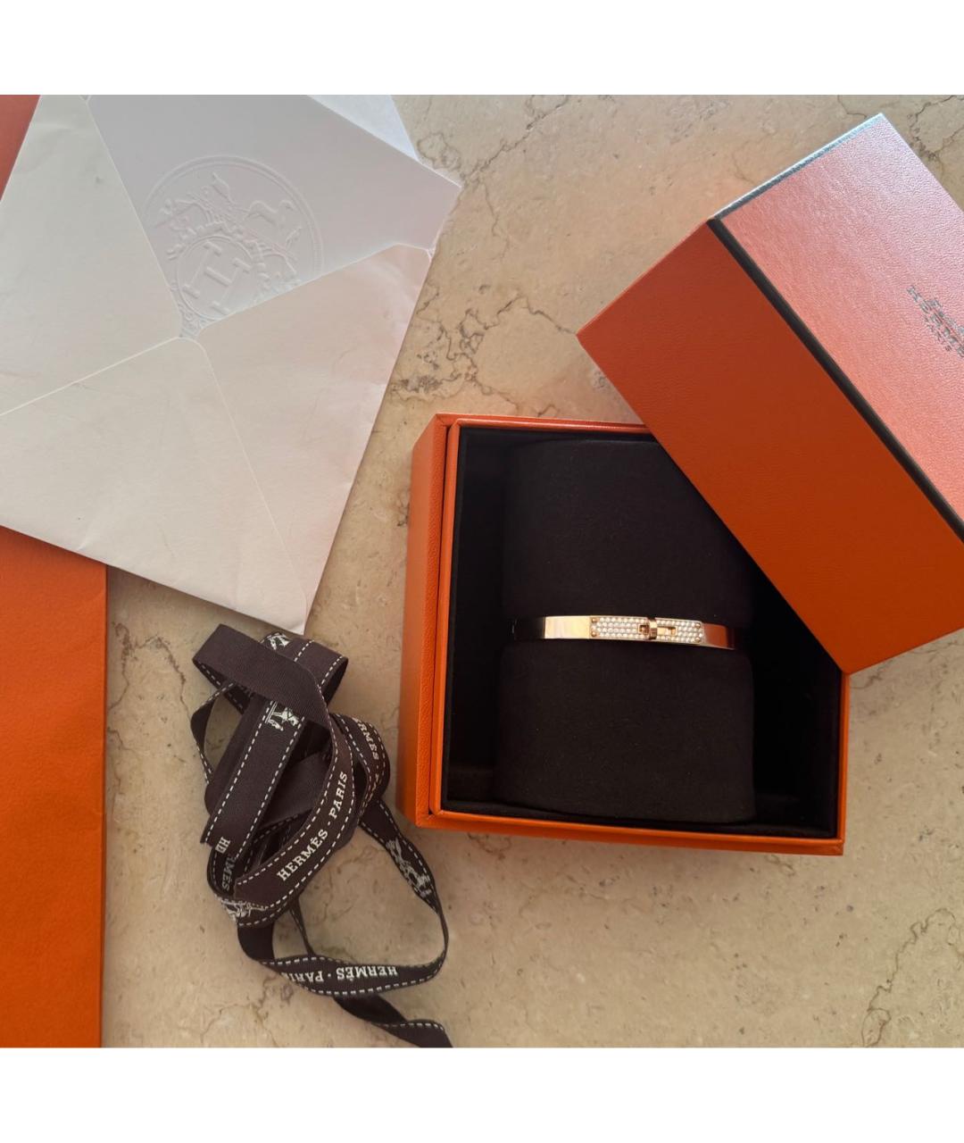 HERMES Золотой браслет из розового золота, фото 3
