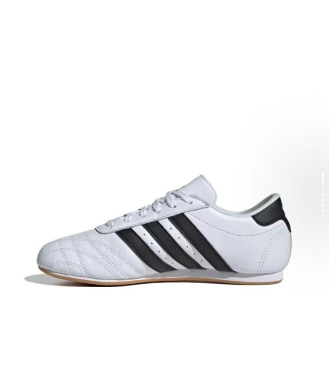 ADIDAS Белые кожаные низкие кроссовки / кеды, фото 3