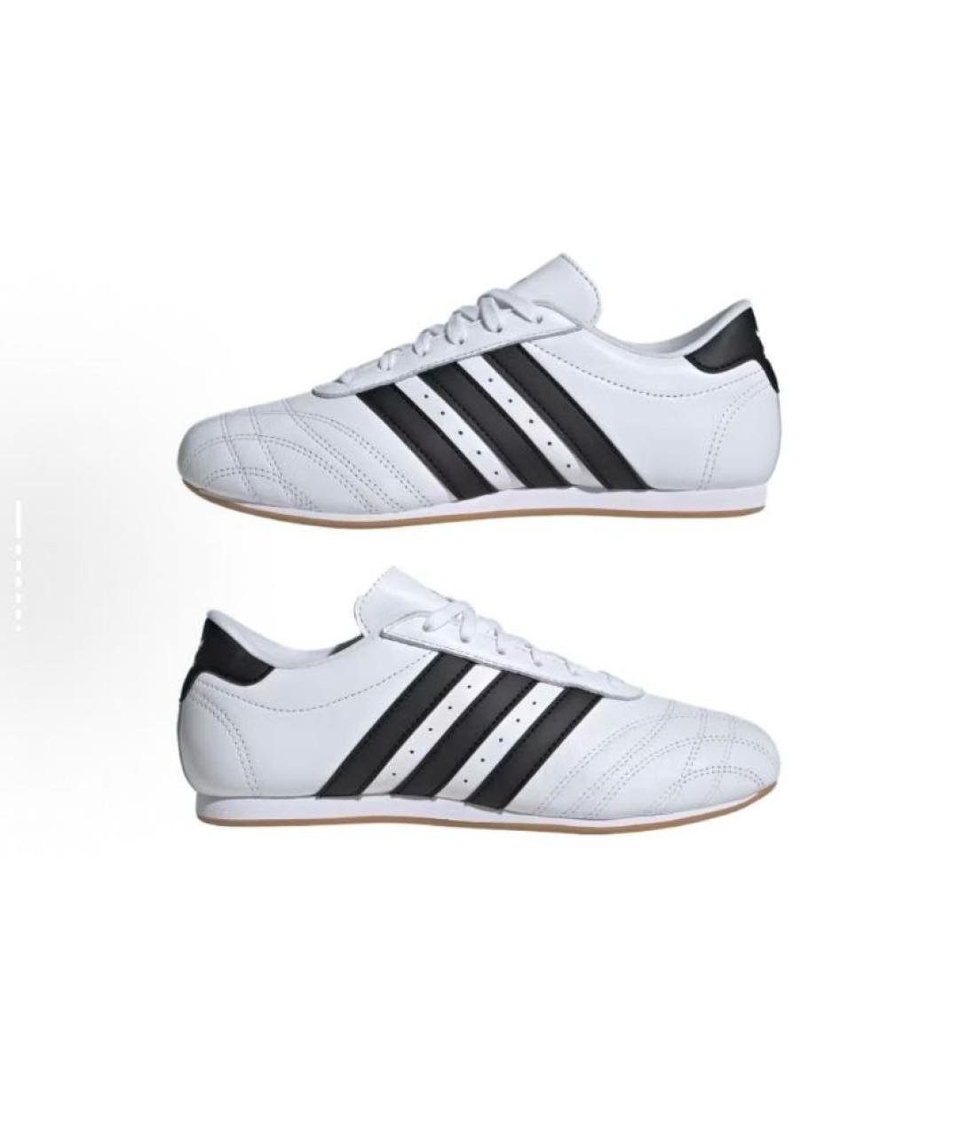 ADIDAS Белые кожаные низкие кроссовки / кеды, фото 6