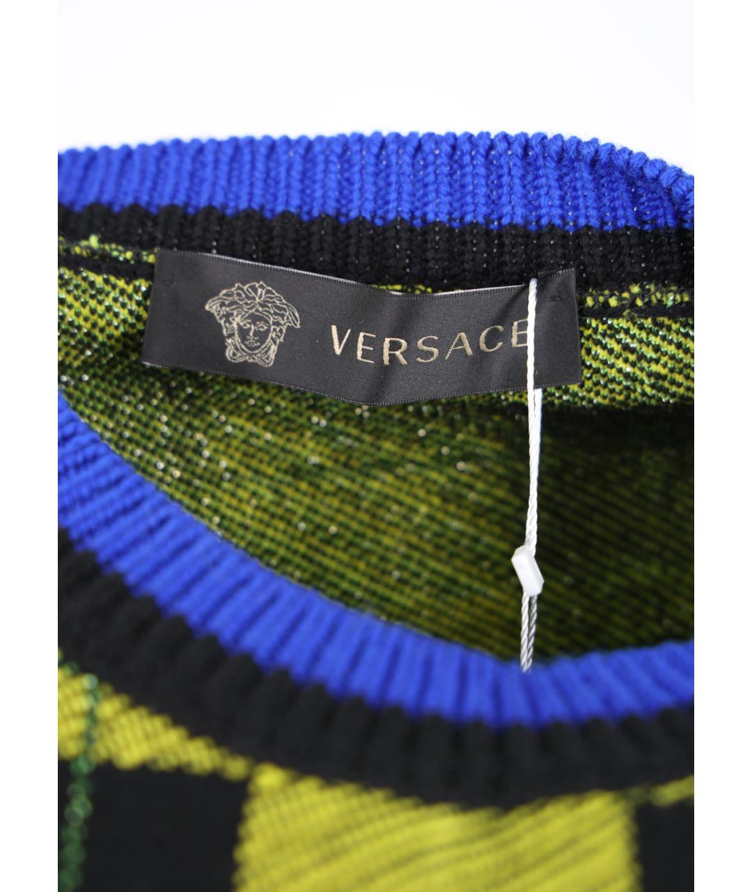 VERSACE Желтый шерстяной жилет, фото 3