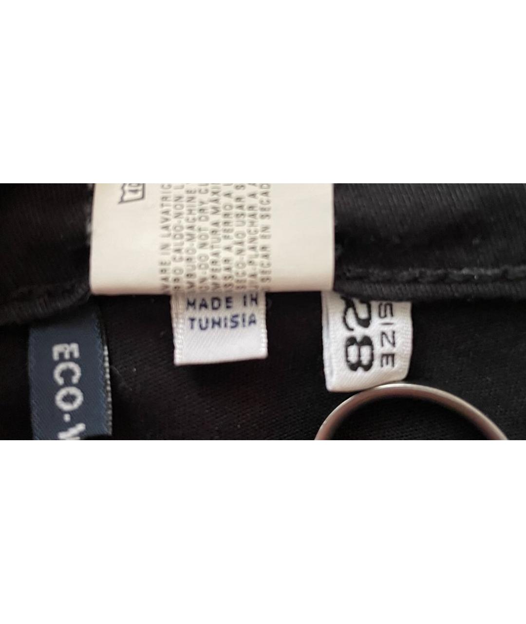 ARMANI JEANS Черные хлопко-эластановые джинсы клеш, фото 4