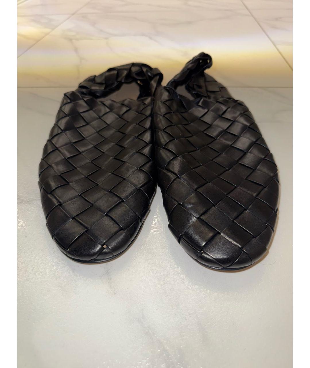 BOTTEGA VENETA Черные кожаные лоферы, фото 3