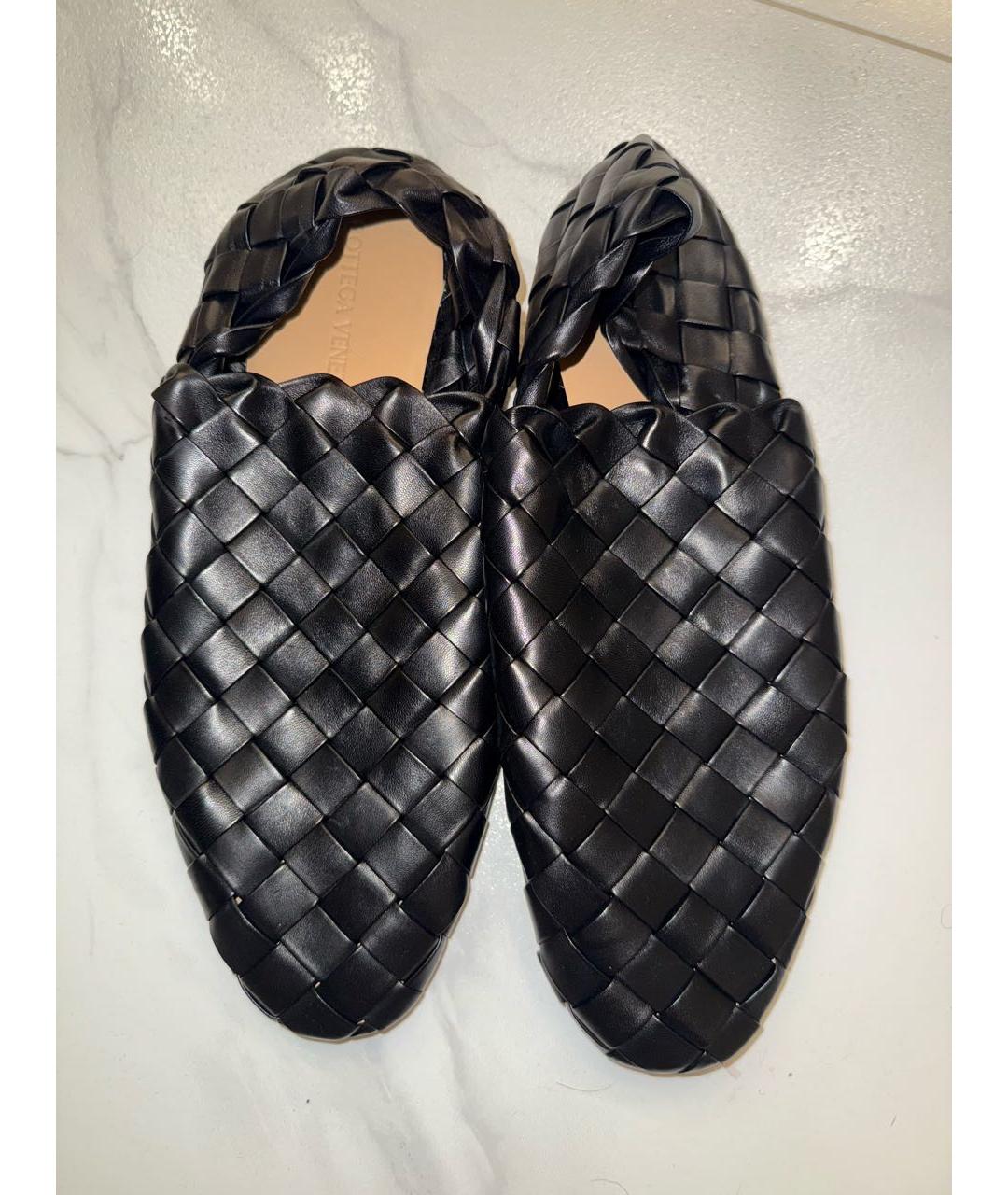 BOTTEGA VENETA Черные кожаные лоферы, фото 5