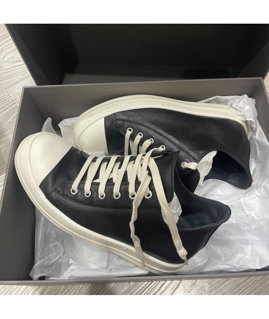 RICK OWENS DRKSHDW Черные кеды, фото 3