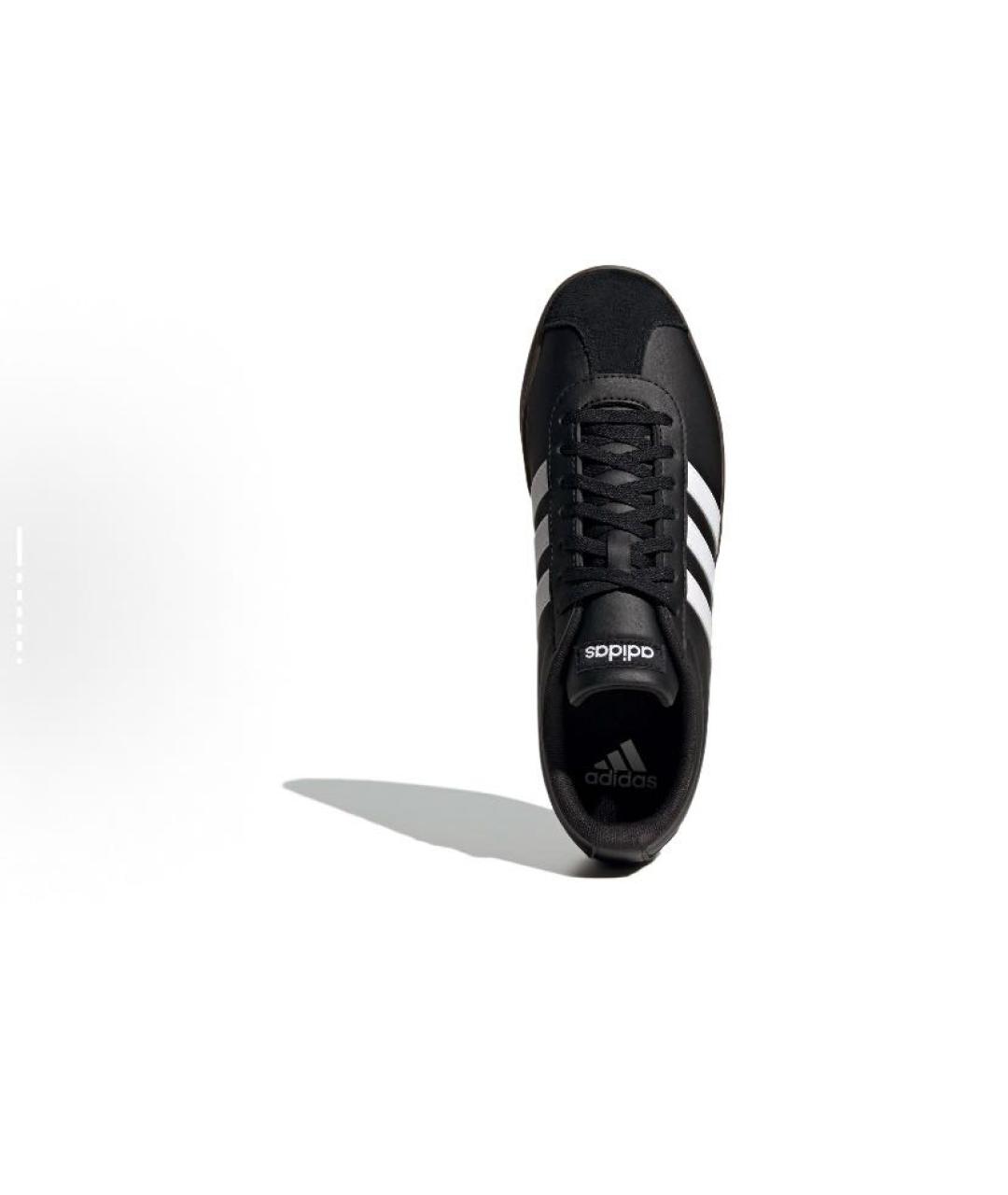 ADIDAS Черные кожаные низкие кроссовки / кеды, фото 5