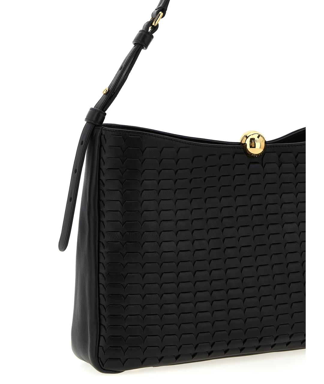 FURLA Черная кожаная сумка через плечо, фото 3