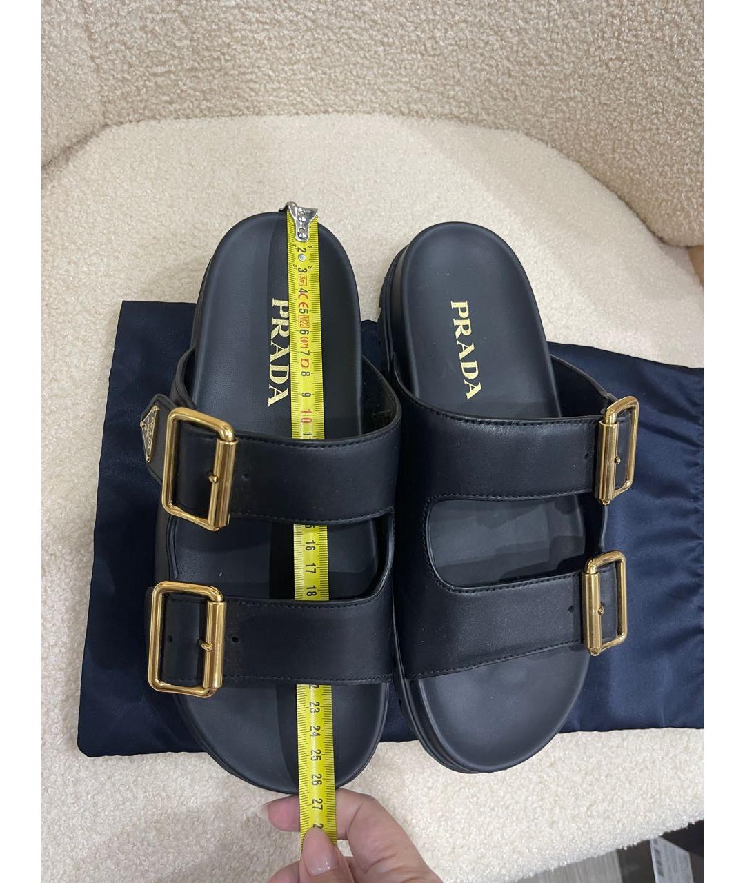 PRADA Черные мюли, фото 3