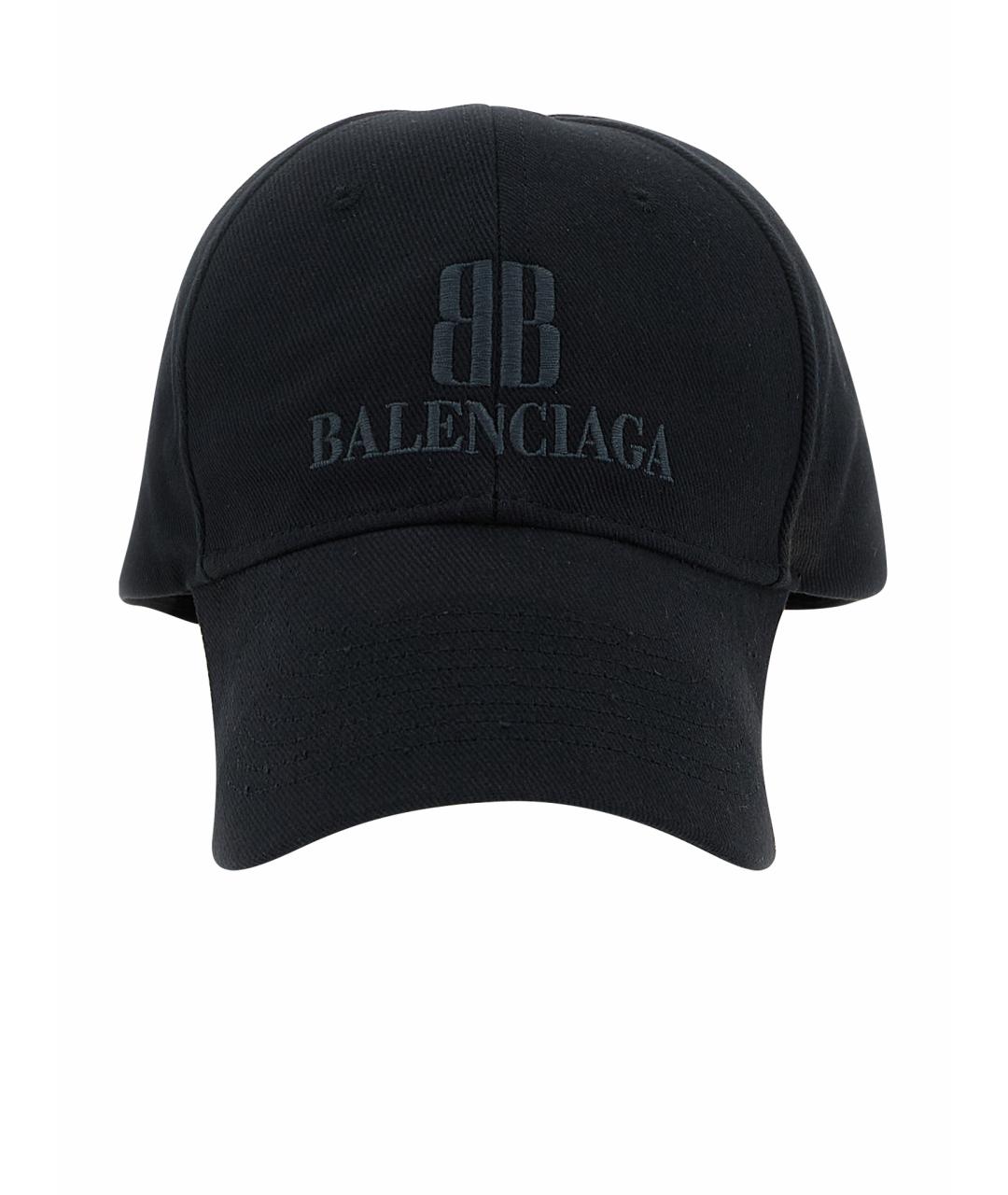 BALENCIAGA Черная хлопковая кепка/бейсболка, фото 1