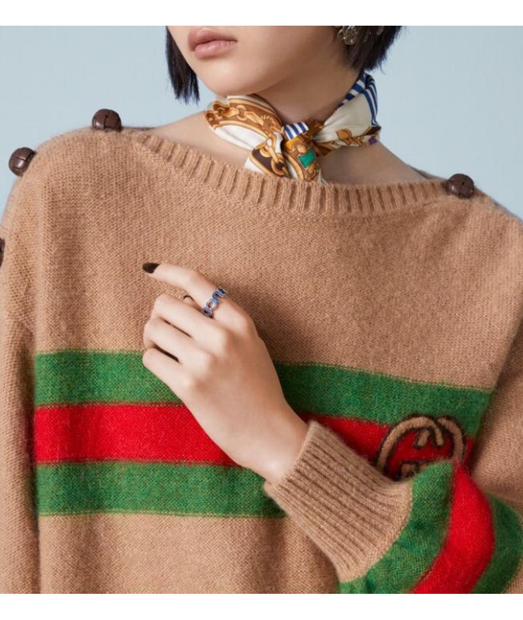 GUCCI Синее серебряное кольцо, фото 8