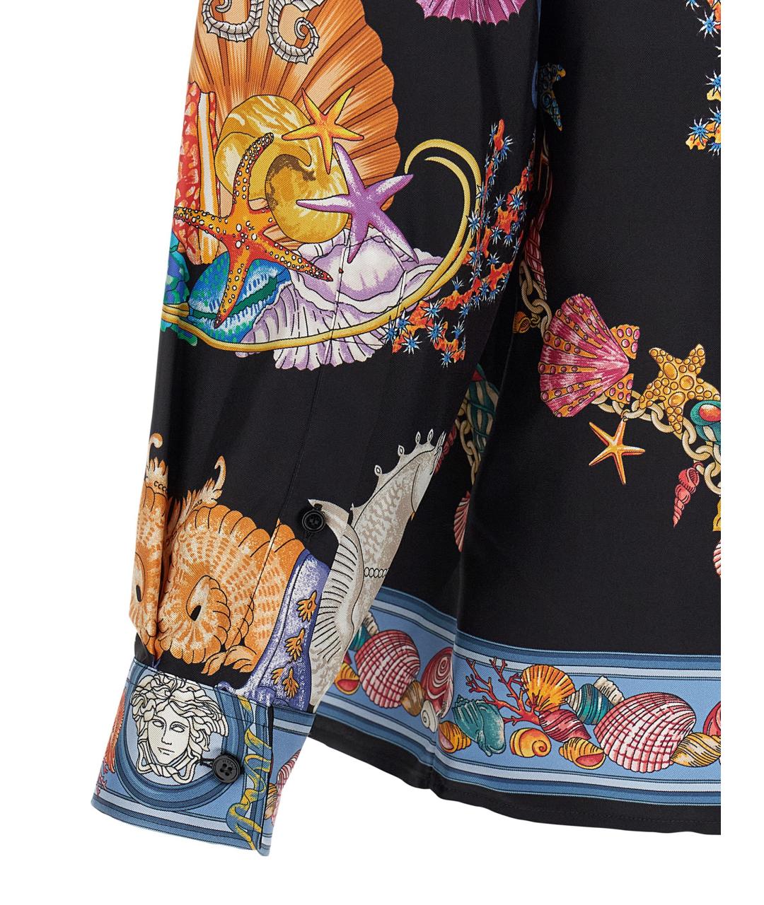 VERSACE Мульти шелковая кэжуал рубашка, фото 4
