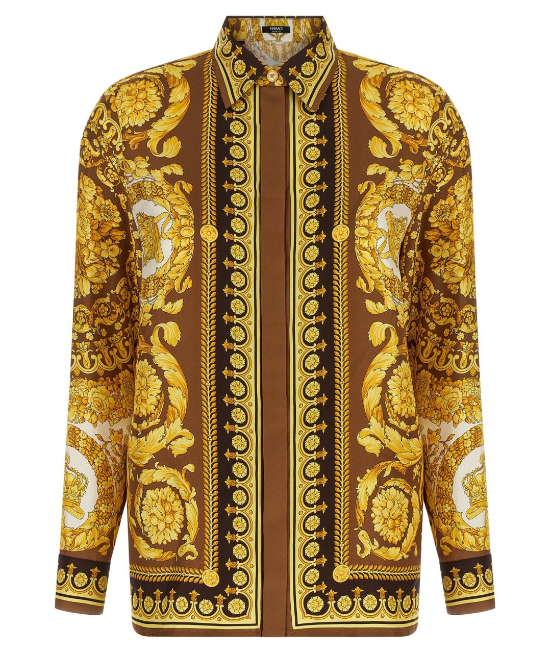 VERSACE Мульти шелковая рубашка, фото 1