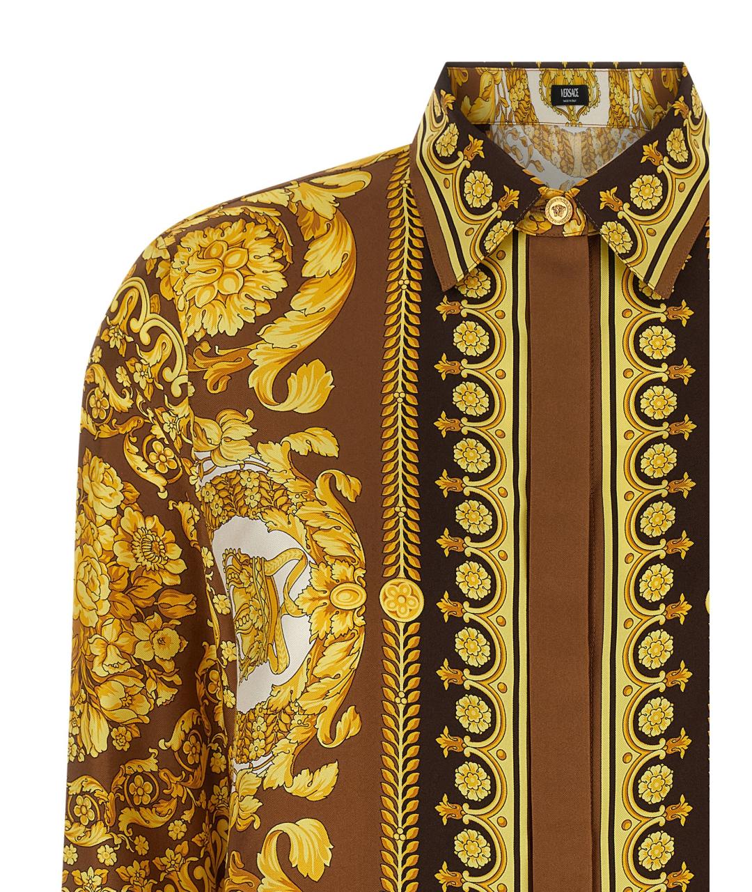 VERSACE Мульти шелковая рубашка, фото 3