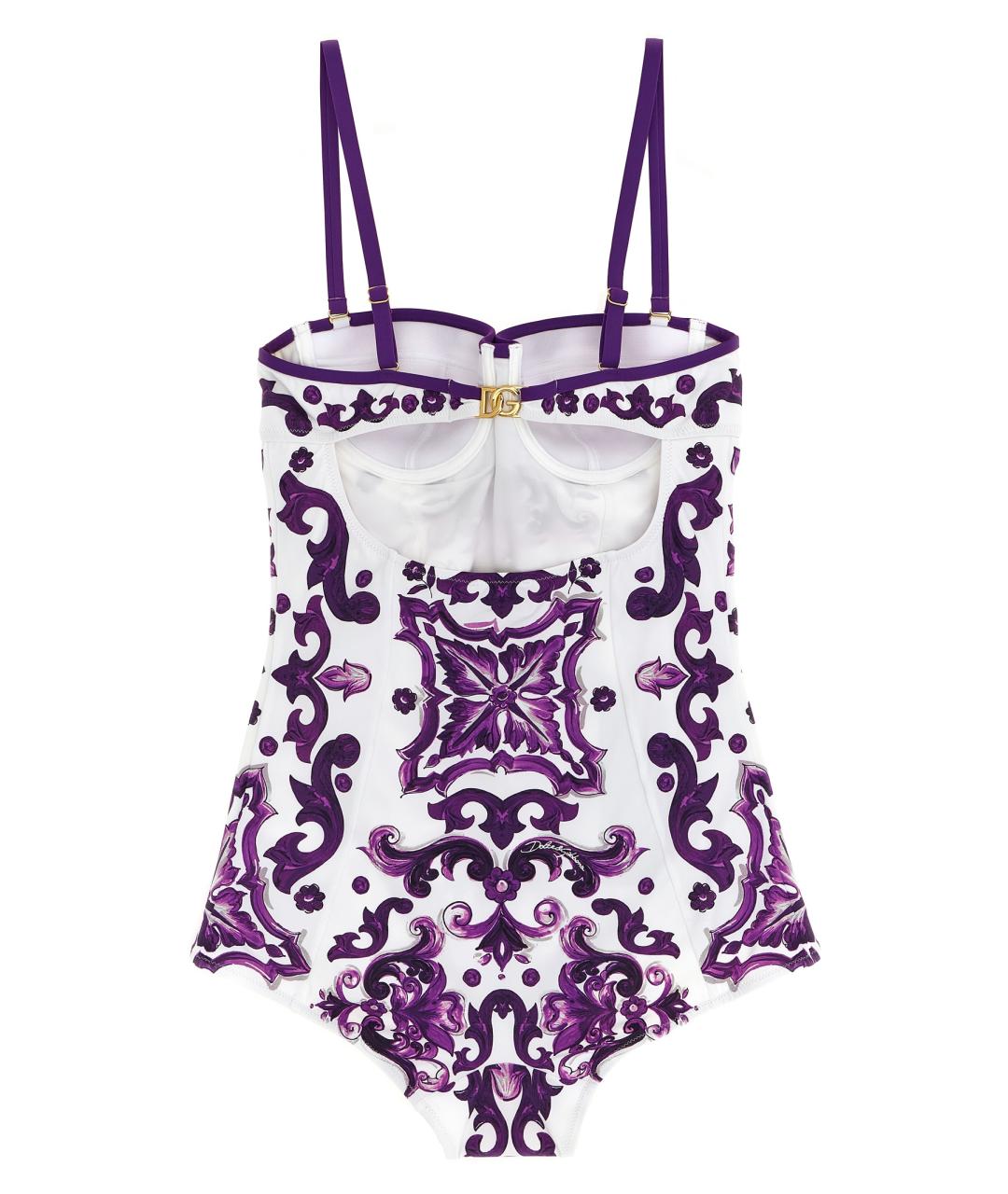 DOLCE&GABBANA Фиолетовый полиэстеровый купальник, фото 2