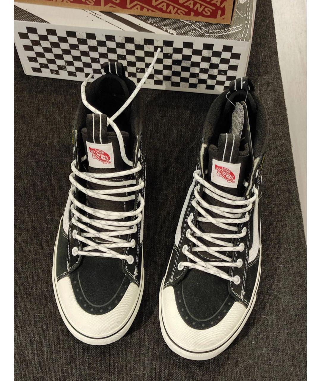 VANS Черные замшевые высокие кроссовки / кеды, фото 6