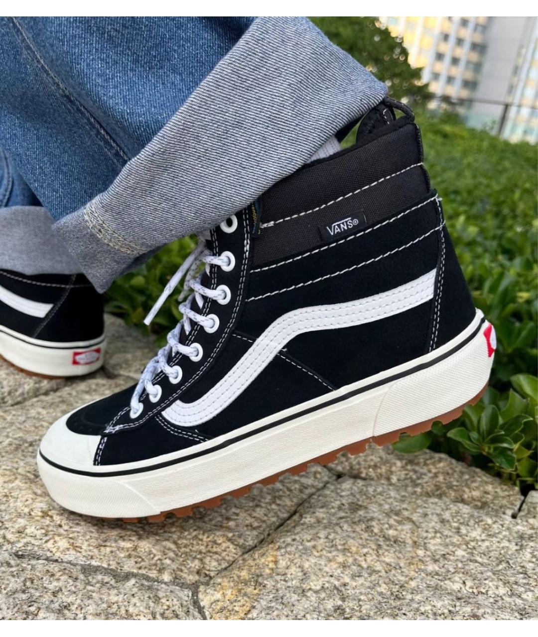 VANS Черные замшевые высокие кроссовки / кеды, фото 8