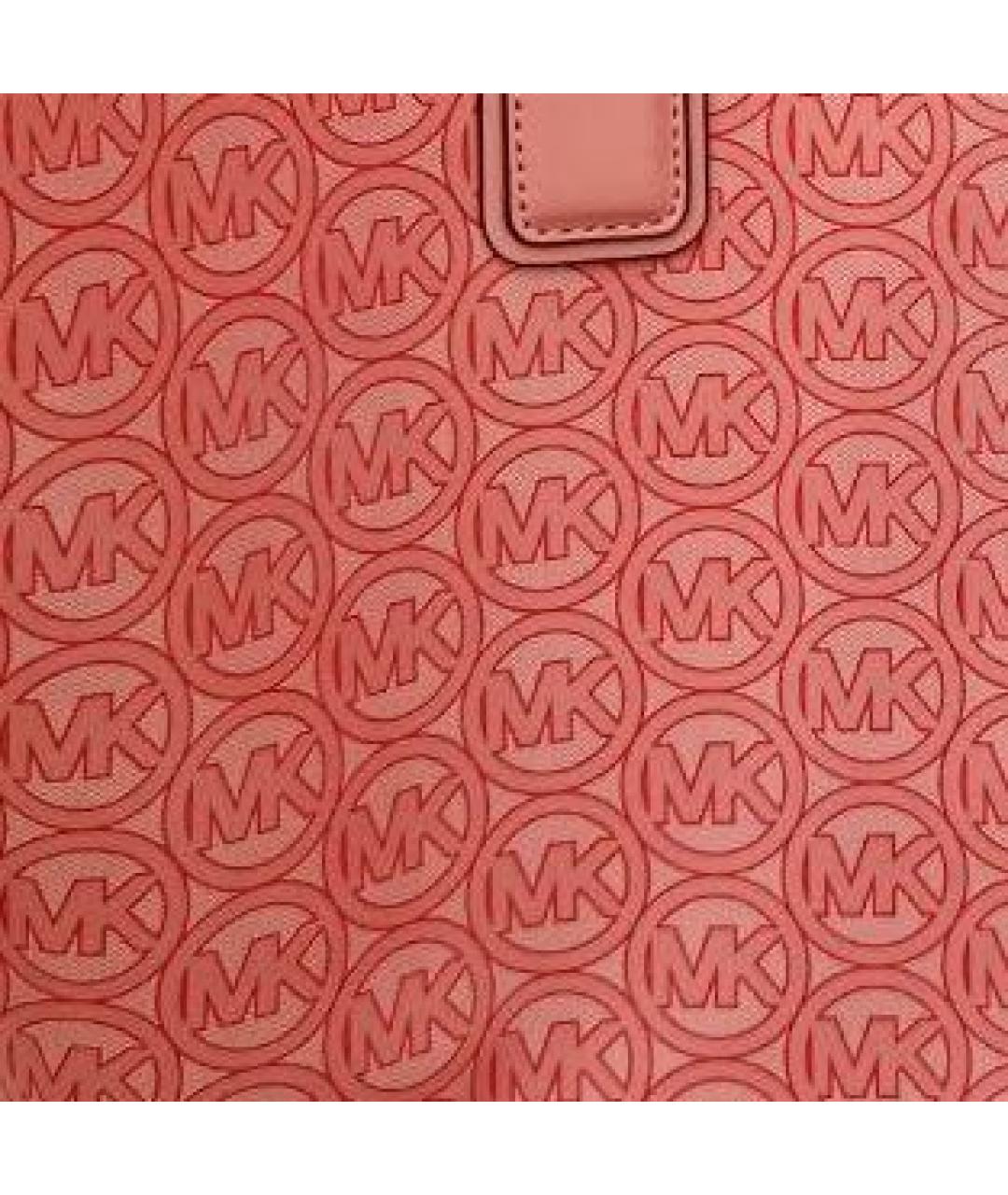 MICHAEL KORS Коралловая сумка тоут, фото 6