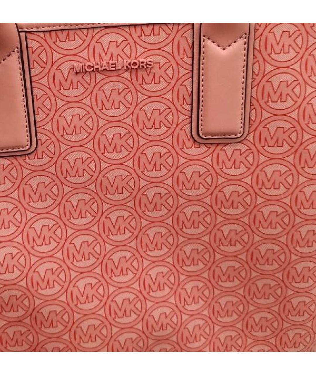 MICHAEL KORS Коралловая сумка тоут, фото 5