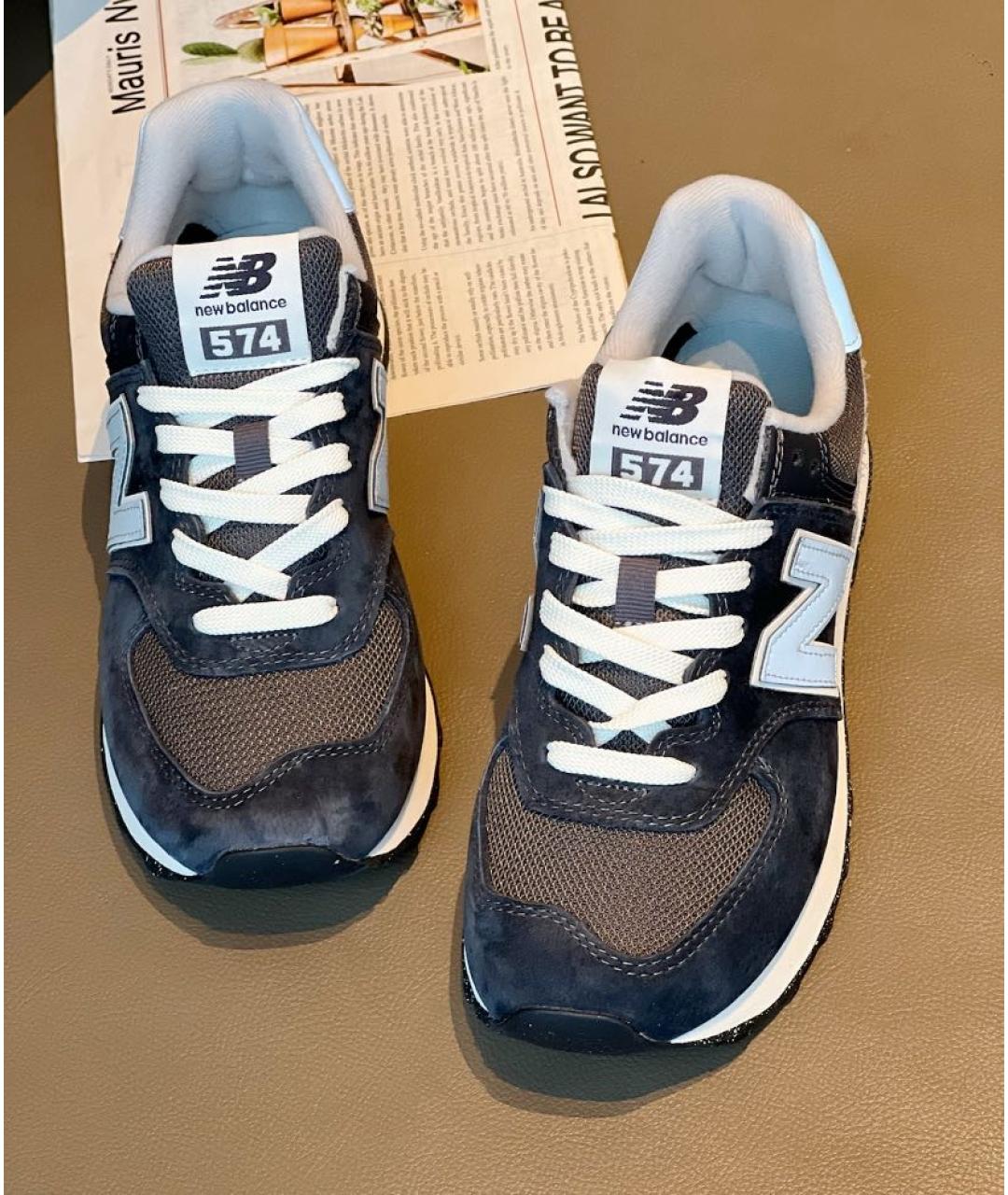 NEW BALANCE Черные замшевые кроссовки, фото 6