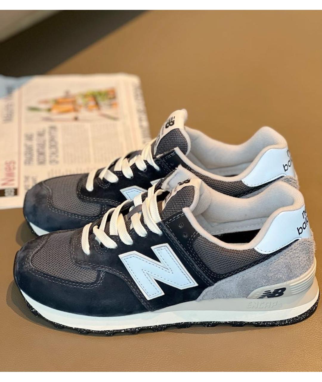 NEW BALANCE Черные замшевые кроссовки, фото 5