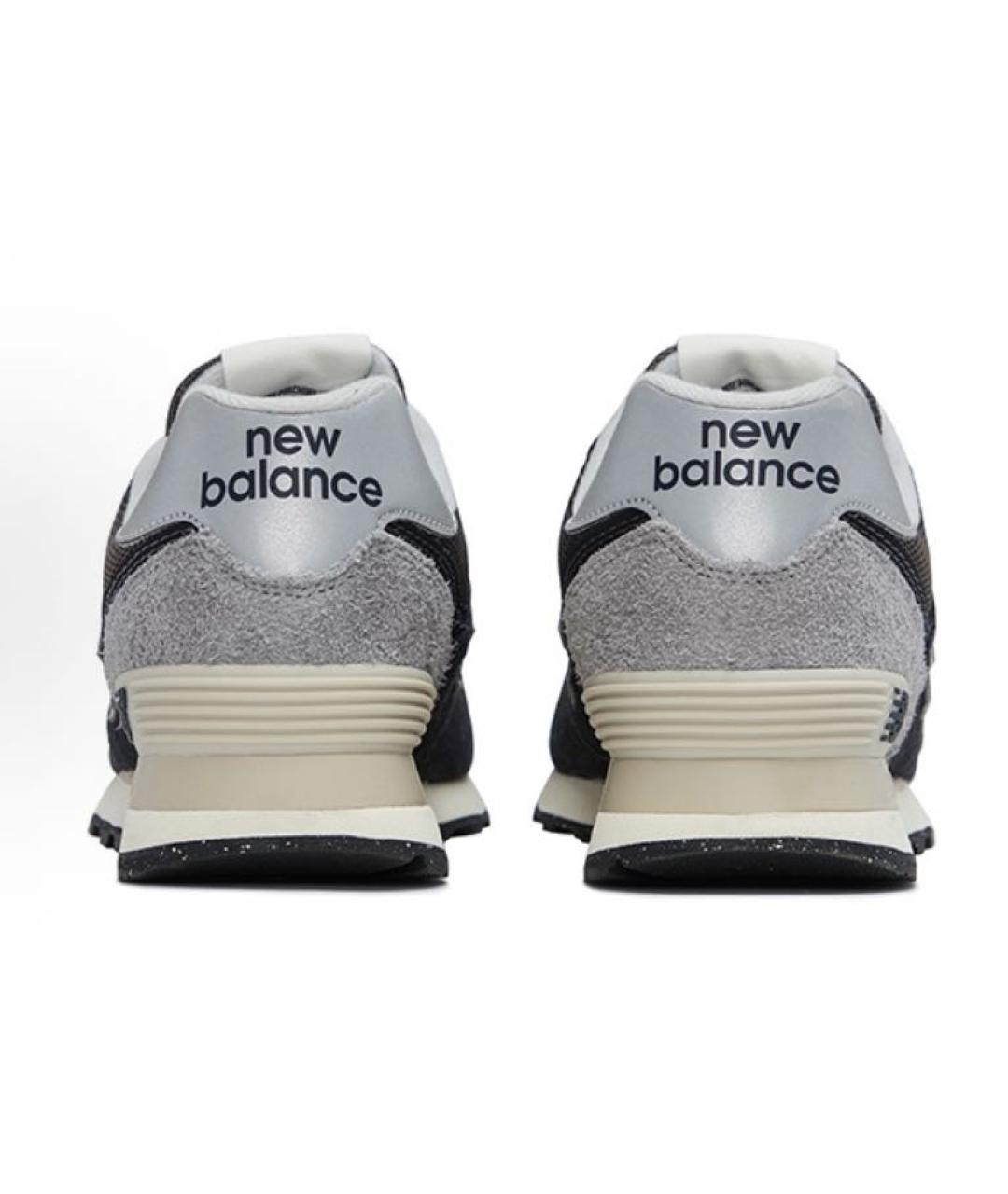 NEW BALANCE Черные замшевые кроссовки, фото 4