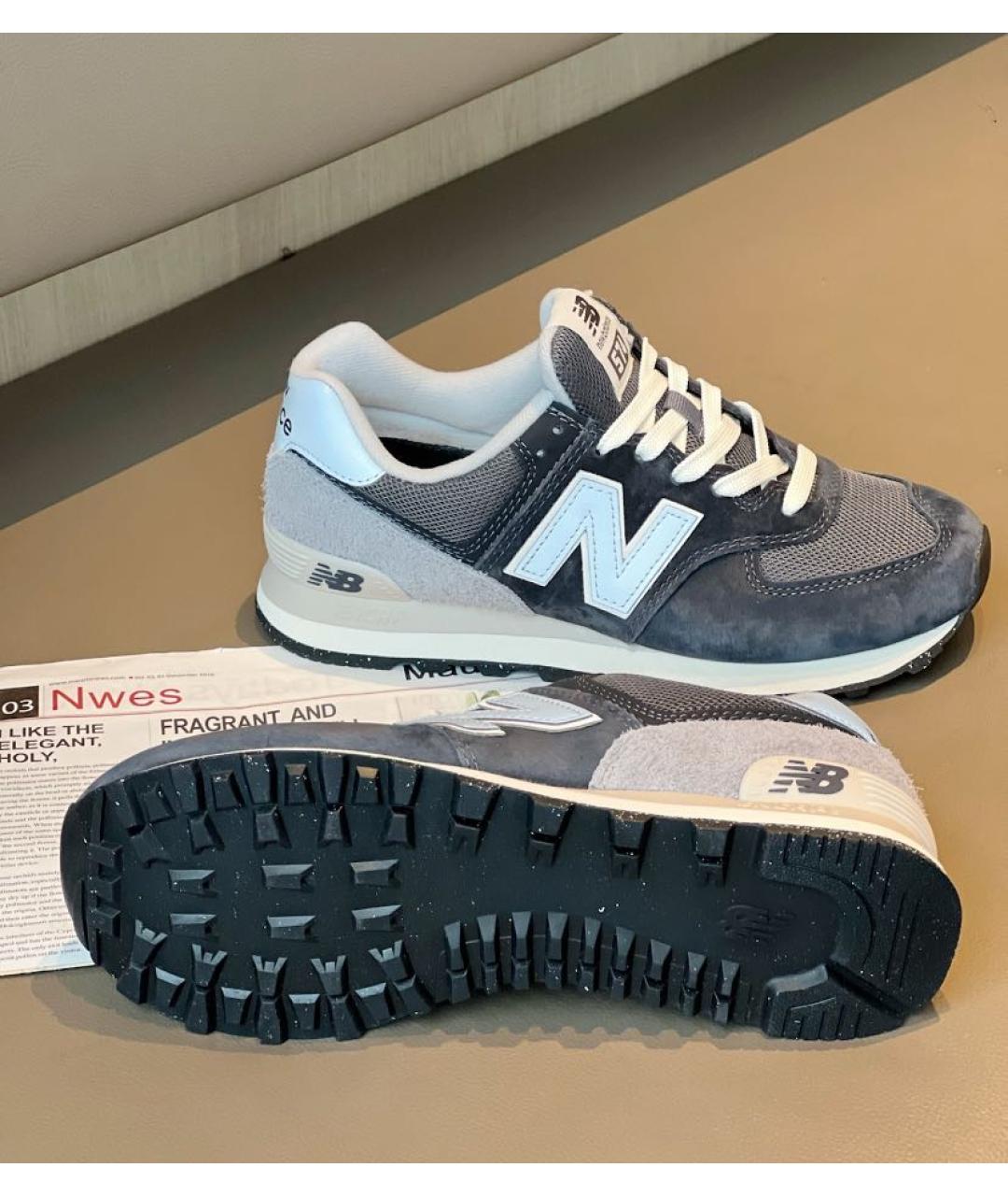 NEW BALANCE Черные замшевые кроссовки, фото 7