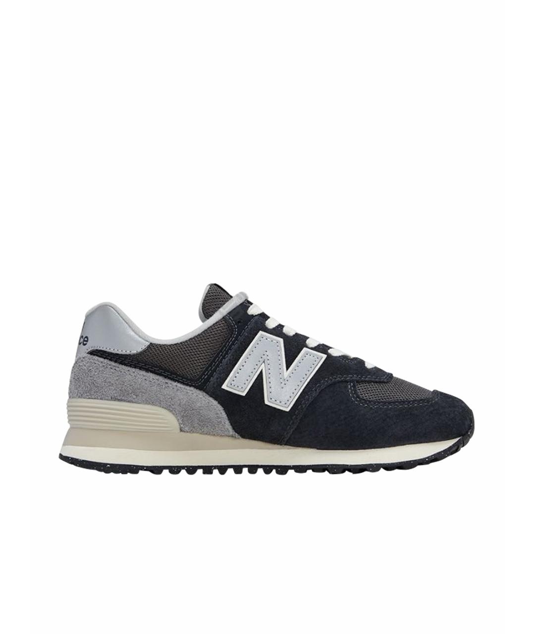 NEW BALANCE Черные замшевые кроссовки, фото 1