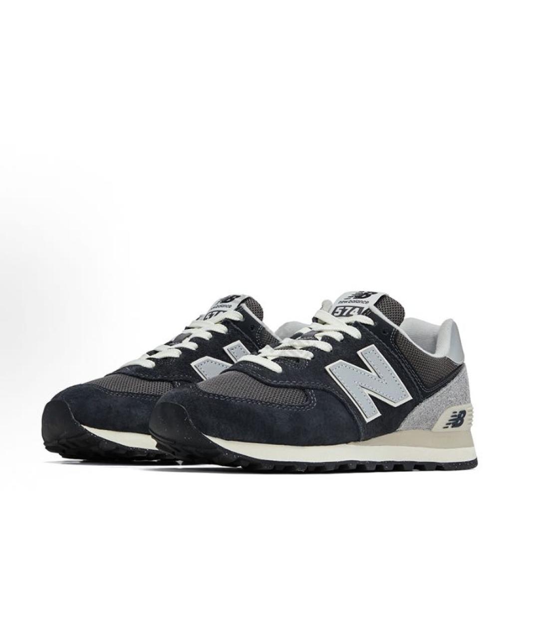 NEW BALANCE Черные замшевые кроссовки, фото 3