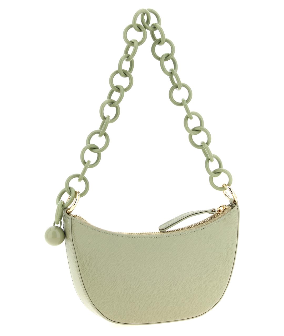 FURLA Зеленая кожаная сумка через плечо, фото 2