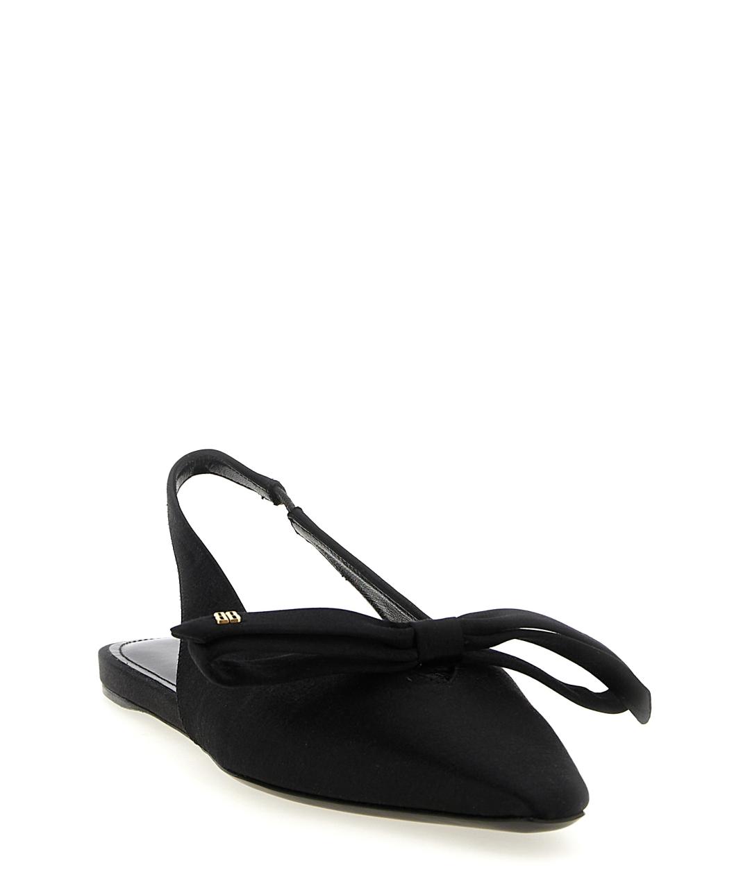 BALENCIAGA Черные синтетические балетки, фото 2