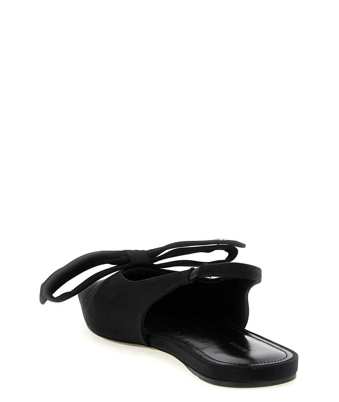 BALENCIAGA Черные синтетические балетки, фото 3