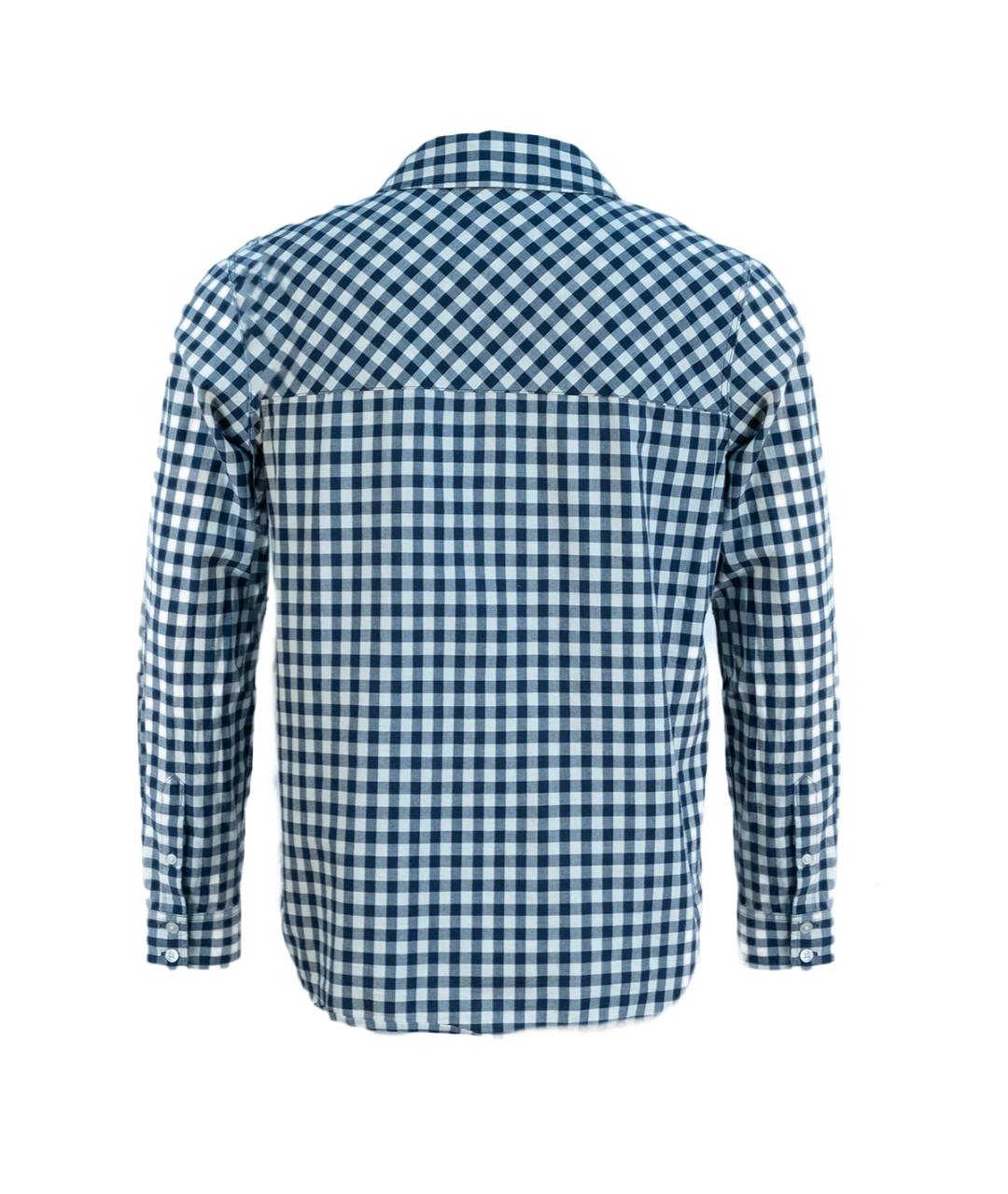 WOOLRICH Синяя хлопковая кэжуал рубашка, фото 2