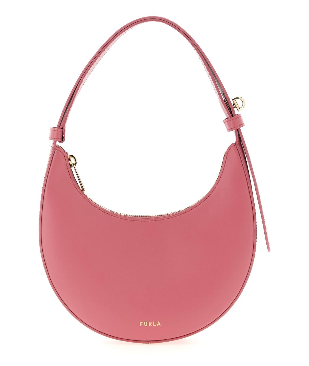 FURLA Розовая кожаная сумка через плечо, фото 1