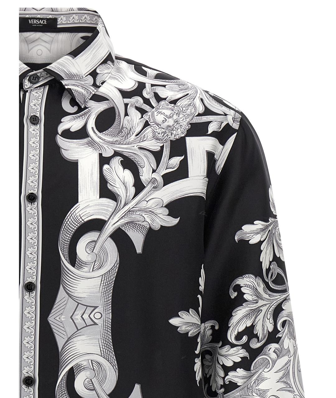 VERSACE Мульти шелковая кэжуал рубашка, фото 3