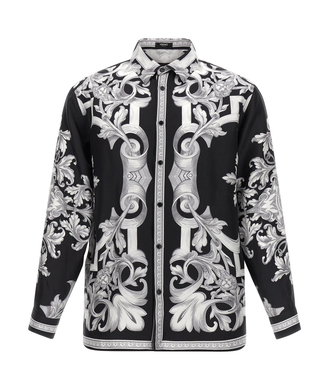 VERSACE Мульти шелковая кэжуал рубашка, фото 1