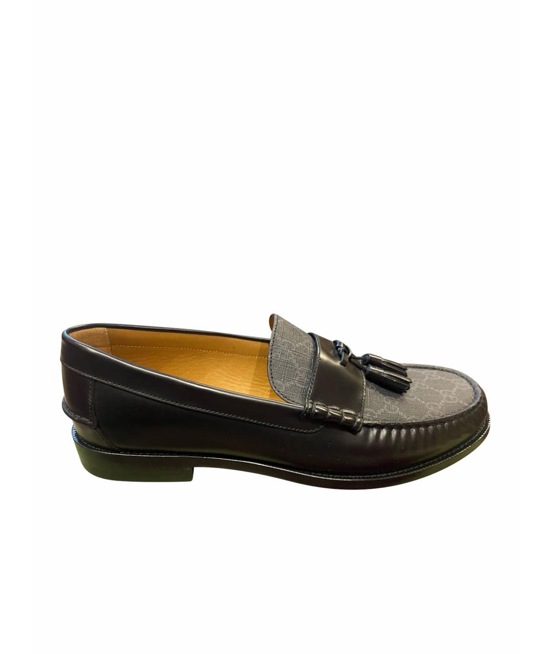 GUCCI Черные кожаные лоферы, фото 7