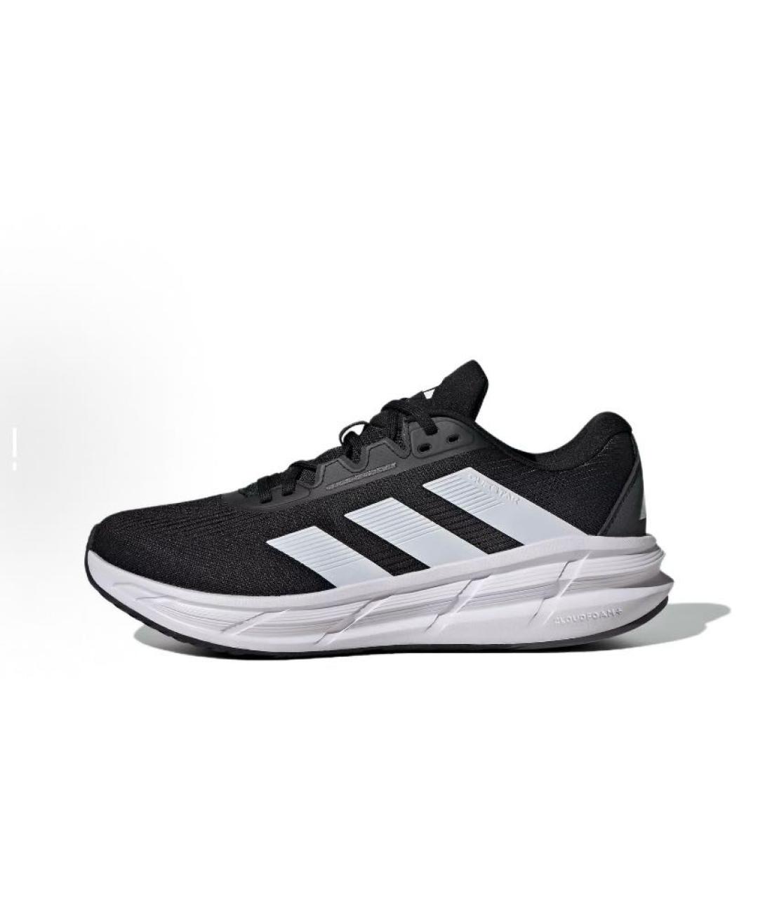 ADIDAS Черные текстильные низкие кроссовки / кеды, фото 3