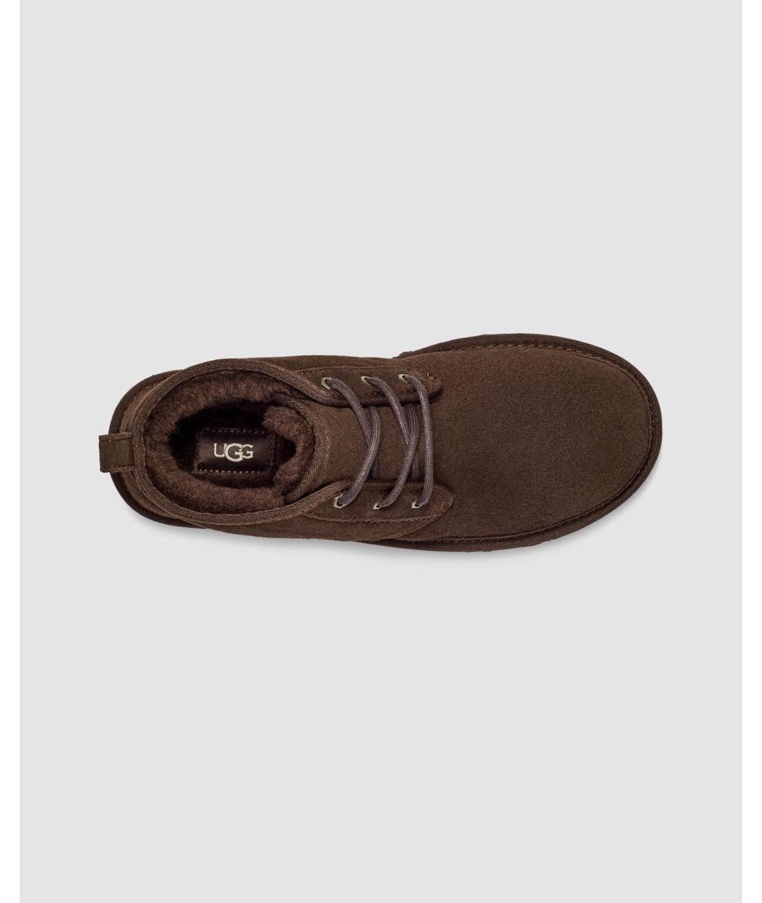 UGG AUSTRALIA Коричневые замшевые ботинки, фото 2
