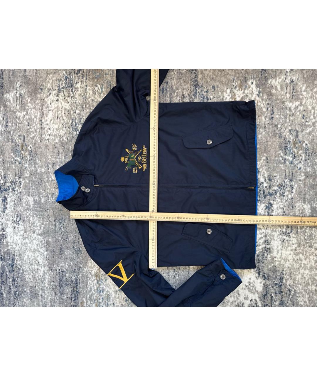 POLO RALPH LAUREN Синяя полиэстеровая куртка, фото 5