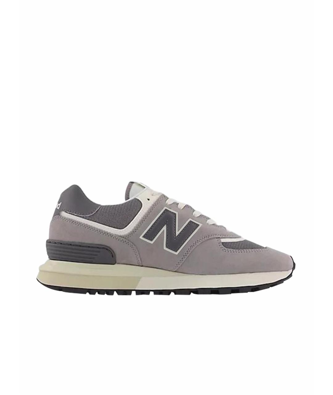 NEW BALANCE Серые замшевые кроссовки, фото 1