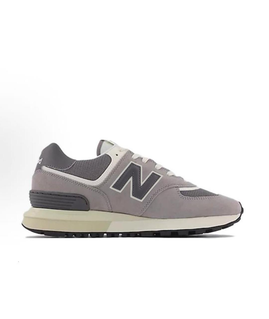 NEW BALANCE Серые замшевые кроссовки, фото 9