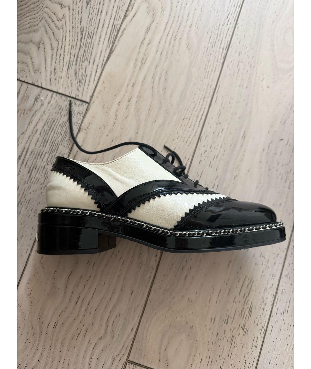 CHANEL Черные кожаные ботинки, фото 9