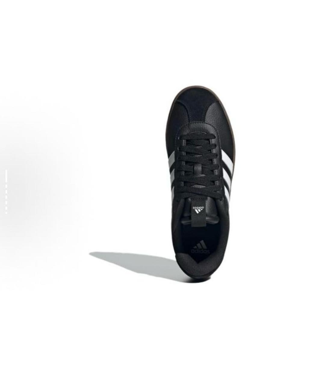 ADIDAS Черные кожаные низкие кроссовки / кеды, фото 6