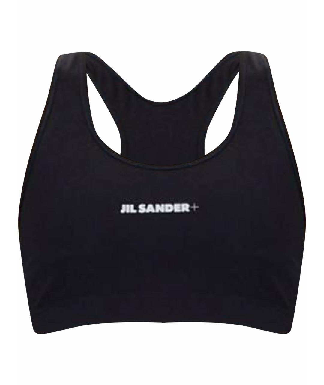 JIL SANDER Черная полиамидовая майка, фото 1